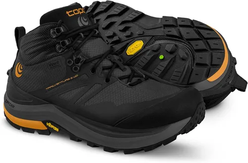 Vista 5 de Topo Athletic Trailventure 2 WP - Botas de correr cómodas e impermeables para hombre, 0.197 in, zapatos deportivos para correr, CarbónAnaranjado