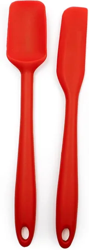 Vista 10 de RSVP International Ela Collection - Juego de 4 piezas de acero recubierto de silicona, cuchara, espátula y cepillo, varios