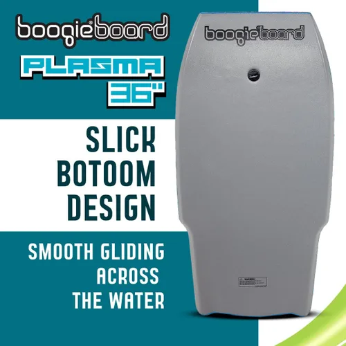 Vista 8 de Boogieboard - Bodyboard de plasma de 36 pulgadas - Correa ajustable - Bodyboard ligero - Espuma de polietileno, parte inferior lisa - Fácil