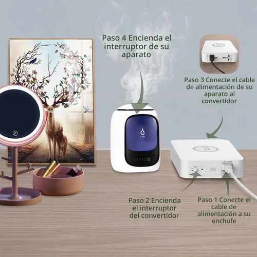 Vista 5 de UMI Transformador reductor 220V a 110V 300W US electrodomésticos uso