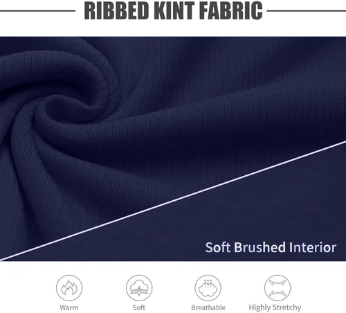 Vista 3 de Camisas de manga larga con cuello alto falso para hombre