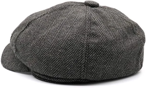 Vista 2 de Gorra de caza para hombre de Newsboy Gatsby, estilo vintage, boina plana, para conducir, para caza, para regalo para novio.