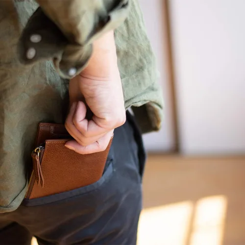 Vista 2 de Dom Teporna Italia Bifold Hombres de Cuero de grano Completo Itario con Pass Case Thin Card Holder Monedero