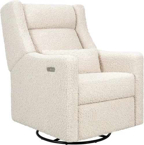 Vista 6 de Babyletto Kiwi Plus - Planeador reclinable eléctrico en lazo de peluche