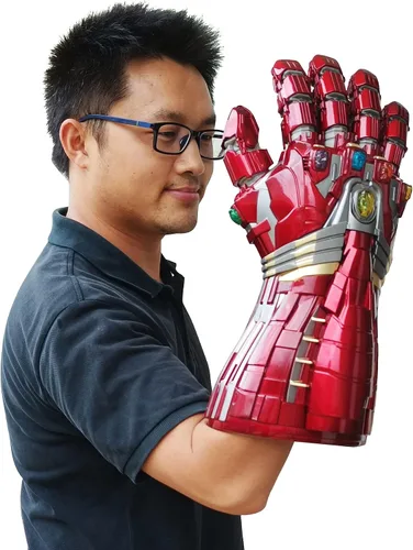 Vista 4 de Gmasking 2022 - Guantes de metal para hombre para cosplay iluminados 11