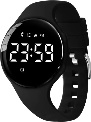 Vista 17 de NN BEN NEVIS Reloj digital para niños y niñas, reloj deportivo con rastreador de fitness, reloj despertador, cronómetro, sin aplicación y resistente