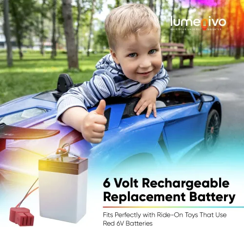 Vista 4 de lumenivo Power Wheels - Batería de repuesto recargable de 6 voltios, paquete de 1