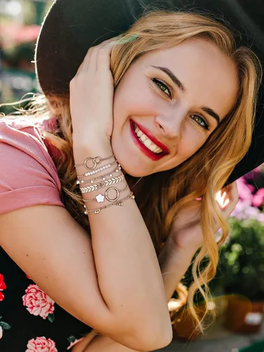 Vista 77 de Long tiantian Pulsera de oro gruesa para mujer, pulseras de oro delicadas, pulseras para mujer, pulseras apilables de eslabones de cadena