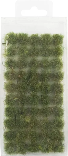 Vista 5 de War World Scenics - 100 mechones de césped estático autoadhesivos, cubierta de suelo de bosque, 0.394 pulgadas, modelo de ferrocarril de guerra