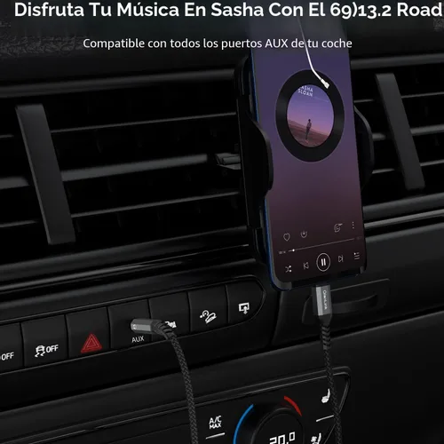 Vista 4 de Cable USB C a conector de audio auxiliar de 3.5mm (2-Pack de 3.3 pies), cable tipo C a auriculares de 3.5mm para estéreo de coche para iPhone 15 16