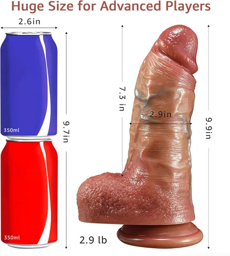 Vista 2 de Consolador enorme juguetes sexuales para mujer, juguetes sexuales con ventosa para juguetes y juegos sexuales para adultos, consolador de 10