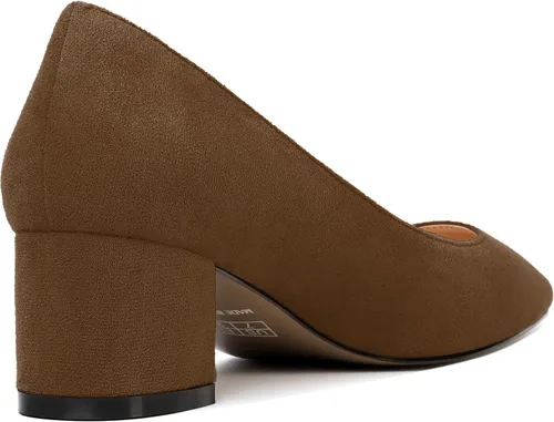 Vista 3 de SKYSTERRY Zapatos de tacón bajo grueso para mujer, con puntera cuadrada, de 2 pulgadas