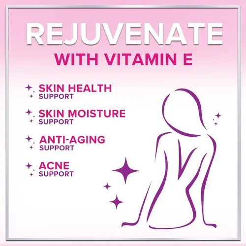 Vista 7 de Vitamina E - 180 mg por porción - Potente suplemento de apoyo para el cabello y la piel - Dl-Alpha VitaminE Apoyo a la salud inmune