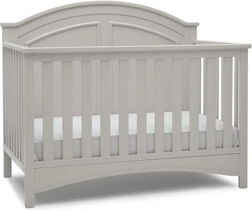 Vista 9 de Delta Children Perry, cuna convertible 6 en 1 - Certificada Greenguard Gold, color gris Moonstruck Gris (Moonstruck Grey)
