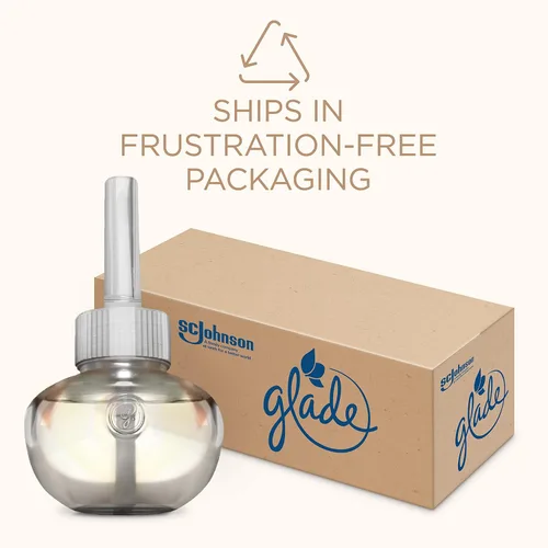 Vista 2 de Glade PlugIns - Recambios de ambientador, aceites esenciales y perfumados para el hogar y el baño, maderas de cachemira, 6.7 onzas líquidas, 10