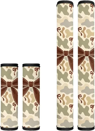 Vista 56 de Black Ornament Refrigerator Door Handle Covers Set of 4
