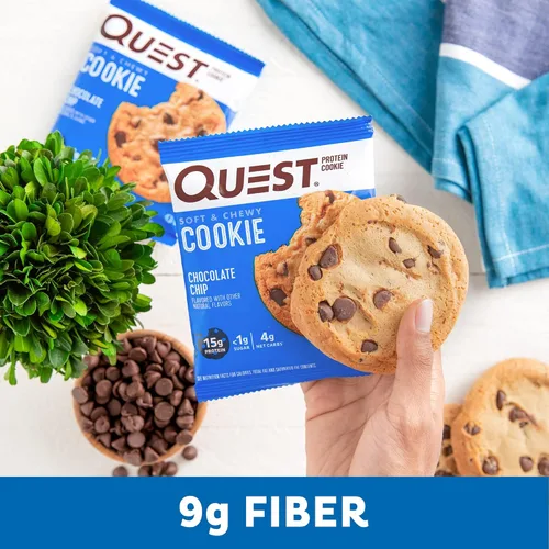 Vista 7 de Quest Nutrition Paquete variado de chips de proteína y galleta de proteína de chispas de chocolate; apto para dietas cetogénicas; alto en proteínas