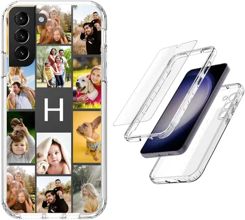Vista 43 de Funda resistente personalizada para Samsung Galaxy S20 FE [protector de pantalla de vidrio templado] [carcasa de silicona suave] [parachoques de PC]