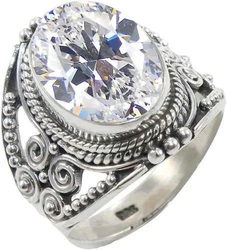 Vista 4 de Anillo de Plata Esterlina 925 para Mujeres con Piedra Preciosa Natural, Anillo de Compromiso de Plata Esterlina, Piedra Natal de Junio con Engaste