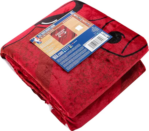 Vista 5 de Northwest NBA Silk Touch - Manta Sherpa de 50 x 60 pulgadas, Chicago Bulls