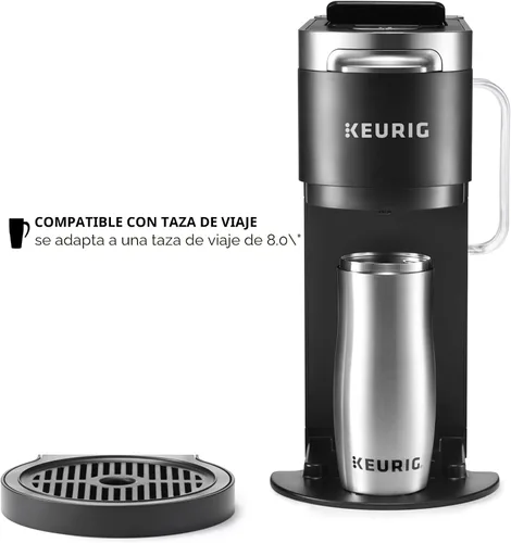 Vista 8 de Keurig K-Duo Plus - Cafetera de una sola porción y jarra, depósito extraíble multiposición de 60 onzas, jarra de preparación automática programable