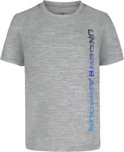 Vista 14 de Under Armour Boys' Short Sleeve Wordmark Graphic T-Shirt, Relaxed Fit Black Tech Wordmark