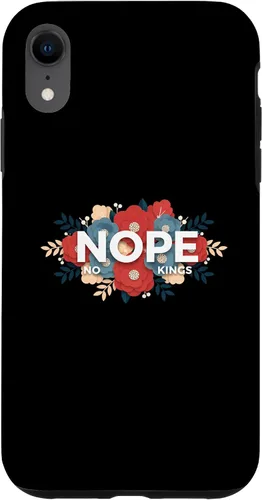 Vista 24 de Nope, No Kings Floral Statement Art Print for Makers Case for iPhone 11 Pro Max