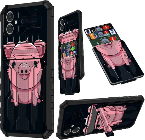 Vista 99 de Funda para Samsung A13 5G, Galaxy A13 5G con tarjetero desmontable atril resistente a prueba de golpes funda protectora para Samsung Galaxy A13 Gato