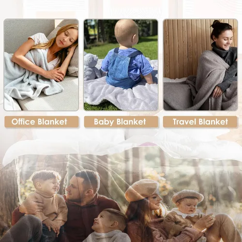 Vista 60 de Manta personalizada con imagen, manta personalizada con texto de fotos, manta de fotos personalizada para amiga, mamá y papá, regalos personalizados