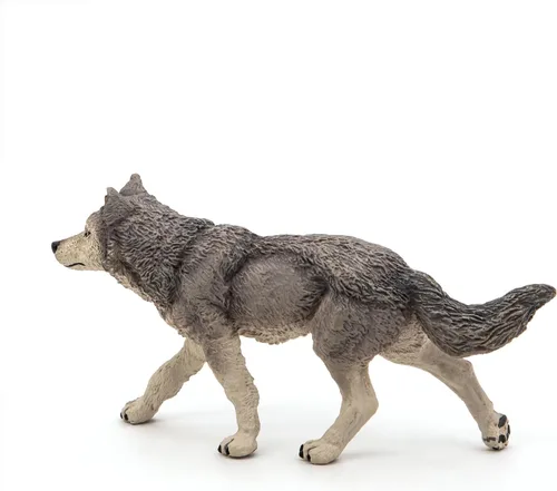 Vista 9 de Figura de lobo gris de Wild Animal KIngdom, de Papo