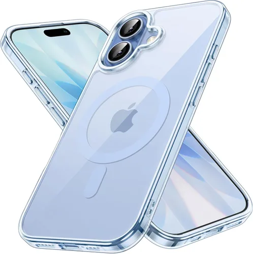Vista 18 de JETech Funda magnética para iPhone 17 de 6.3 pulgadas, compatible con MagSafe, protector de teléfono a prueba de golpes, parte trasera transparente