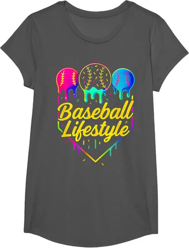 Vista 41 de Baseball Life Style 101 - Camiseta de béisbol para jóvenes