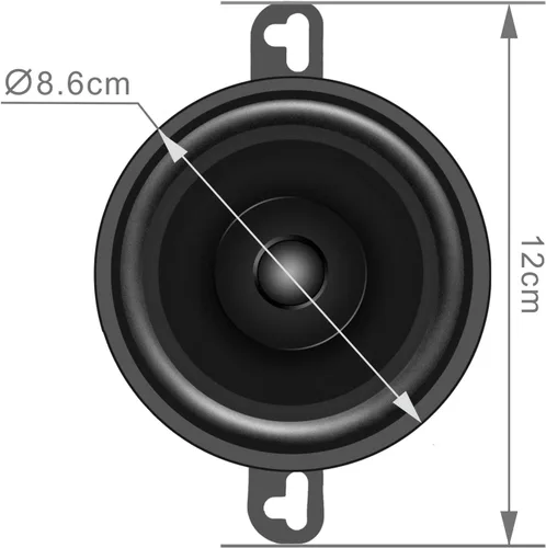 Vista 5 de SONDPEX SDX Audio - Altavoz de doble cono de 3.5 pulgadas de 30 W, repuesto de equipo original, juego de altavoces para automóvil, altavoces
