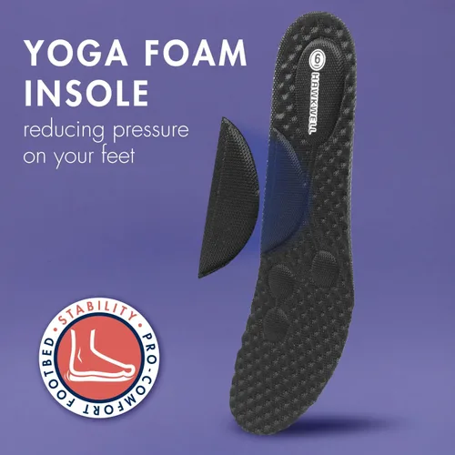 Vista 5 de Hawkwell Zapatos de enfermería de lycra ligeros sin cordones para mujer, zapatos de trabajo para el cuidado de la salud