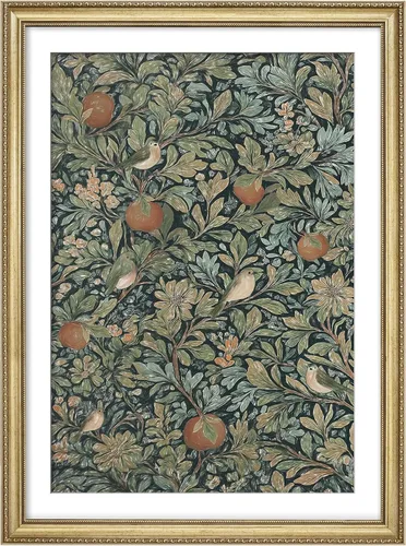 Vista 316 de MUDECOR Lienzo enmarcado prémium para pared, pinos nevados en bosque de invierno, ilustraciones modernas, arte contemporáneo, escénico, divertido