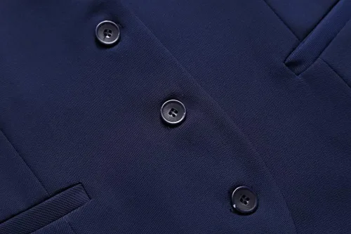 Vista 3 de Foucome Traje de vestir formal de negocios ajustado regular para mujer, chaleco con botones