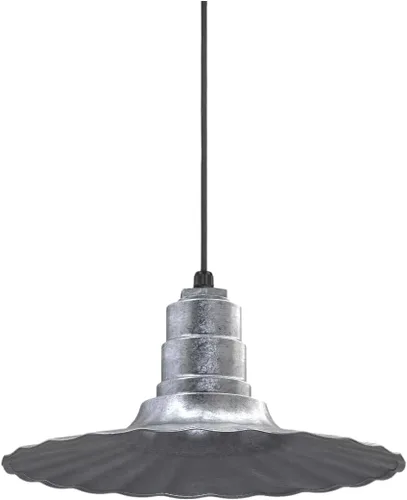 Vista 23 de Steel Lighting Co. Colgante Eagle Rock Lámpara montada en el techo Onda radial de 16 pulgadas vástago de 12 pulgadas Acero resistente