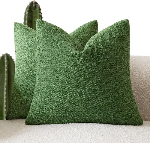 Vista 25 de Foindtower - Juego de 2 fundas decorativas de textura de bucle, fundas de almohada acentuadas, fundas de cojín sólidas, neutrales, para sofá, silla