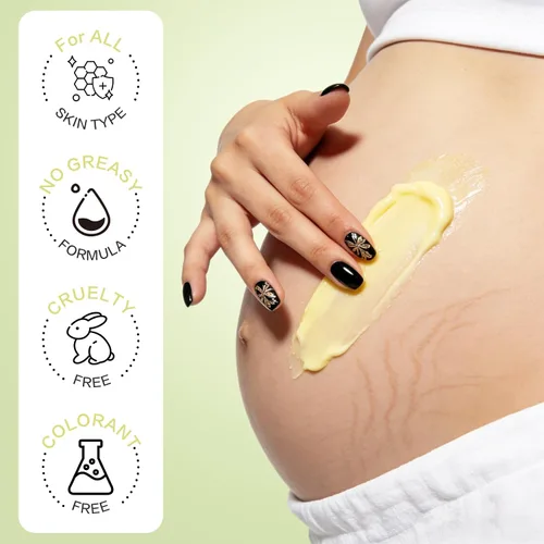 Vista 6 de Crema de eliminación de estrías para el embarazo, masajea el cuerpo y reduce la apariencia de cicatrices, eliminación de estrías suaves, cuidado