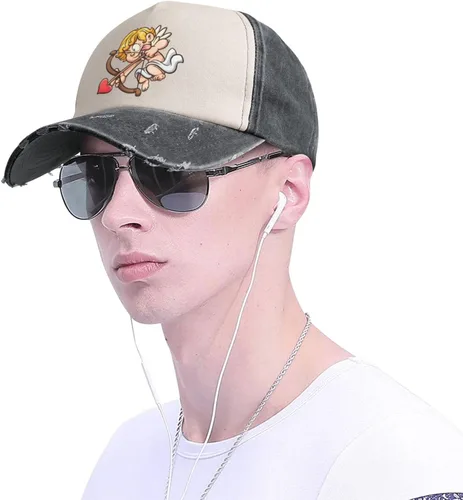 Vista 3 de Valentine's Day Angel Baseball Cap for Men Women Hats Adjustable Vintage Washed Cotton Dad Hat