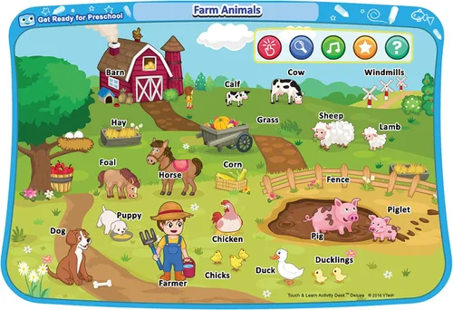 Vista 5 de VTech Escritorio de Actividades Deluxe Toca y Aprende Paquete de Expansión - Prepárate para Preescolar Prepárate para el preescolar