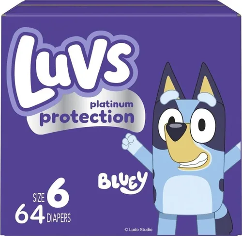 Vista 22 de Luvs Pañales - Tamaño 5, 172 unidades, Bluey Platinum Protection Baby Diaper
