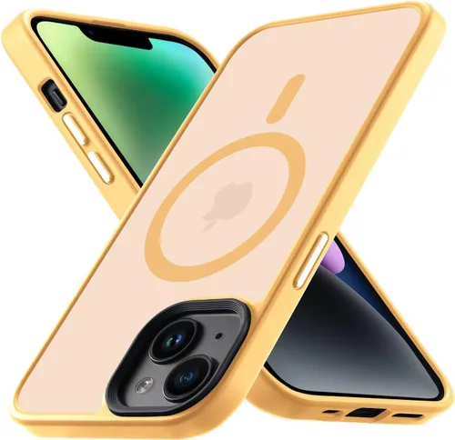 Vista 12 de Yriklso Funda para iPhone 13/iPhone14, compatible con MagSafe, a prueba de golpes, magnética 13, protección contra caídas de grado militar, funda