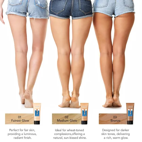 Vista 6 de Maquillaje impermeable con efecto de piernas, de larga duración, cobertura natural de piernas, base corporal para cubrir venas, tatuajes y defectos