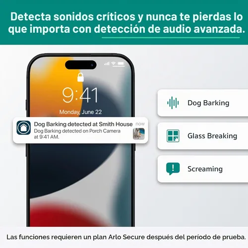 Vista 3 de Arlo Cámara de seguridad enchufable esencial 2K (3ª generación) - 1 cámara