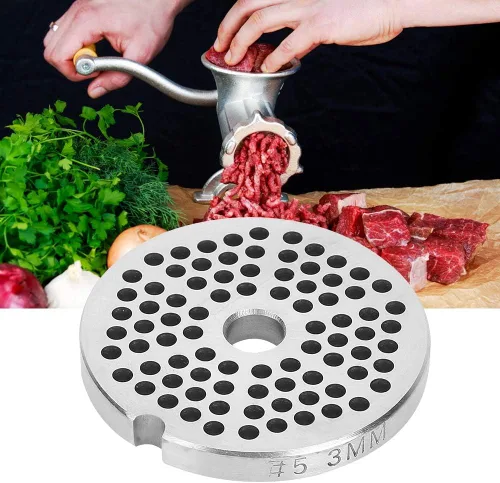 Vista 3 de Cortador de cuchillas para picar carne, acero inoxidable, cuchilla para picar carne, placa de disco de repuesto, accesorios de repuesto