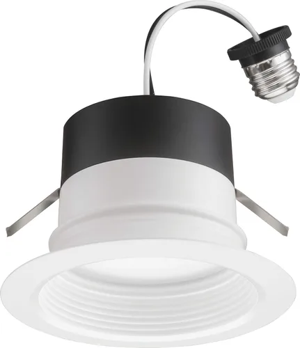 Vista 17 de Juno 4BEMW SWW5 90CRI CP6 M2 E-Series LED empotrable, moldura deflectora, 4 pulgadas, color blanco (paquete de 12)
