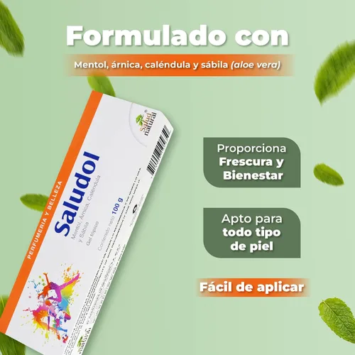 Vista 4 de Gel tópico corporal de mentol, árnica, caléndula y aloe homeopático