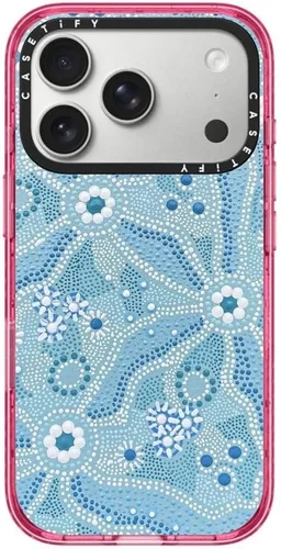 Vista 85 de CASETiFY Impact iPhone Air Case [Delgada/Compatible con Magsafe / 8.2 ft. Protección contra Caídas de Grado Militar 4X] - Lazos - Rosa Arcos