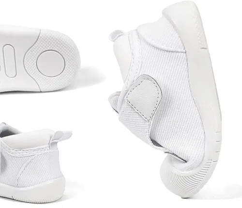 Vista 8 de OAISNIT Zapatos deportivos ligeros para bebés, niños y niñas, transpirables, antideslizantes, para primeros pasos